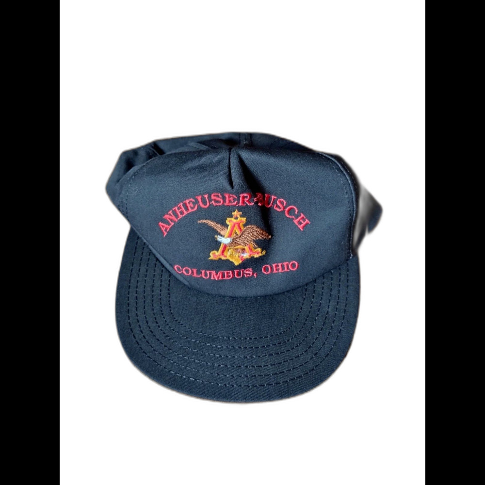 Vintage Anheuser-Busch black trucker hat Made in USA